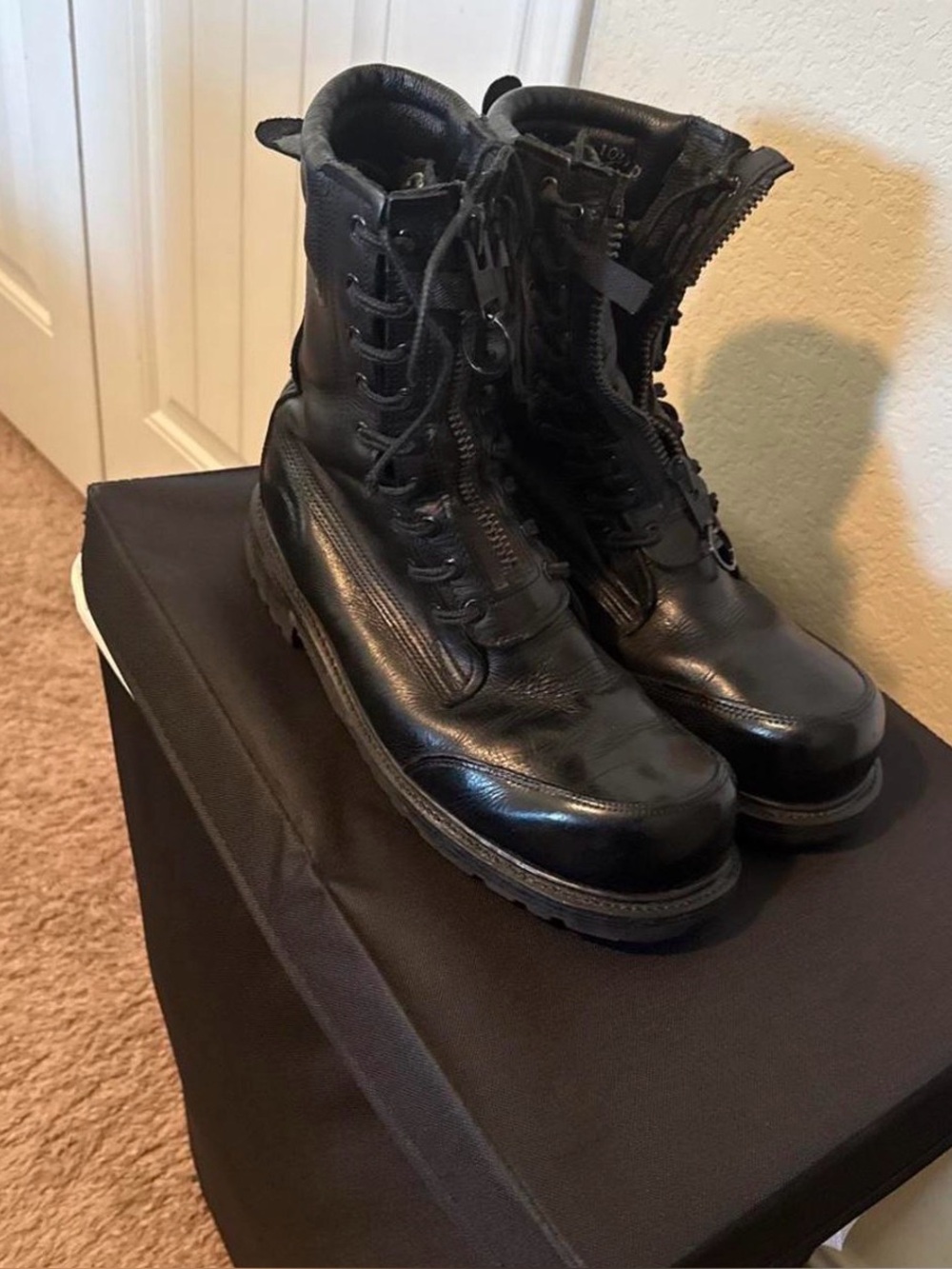 Fire station boots